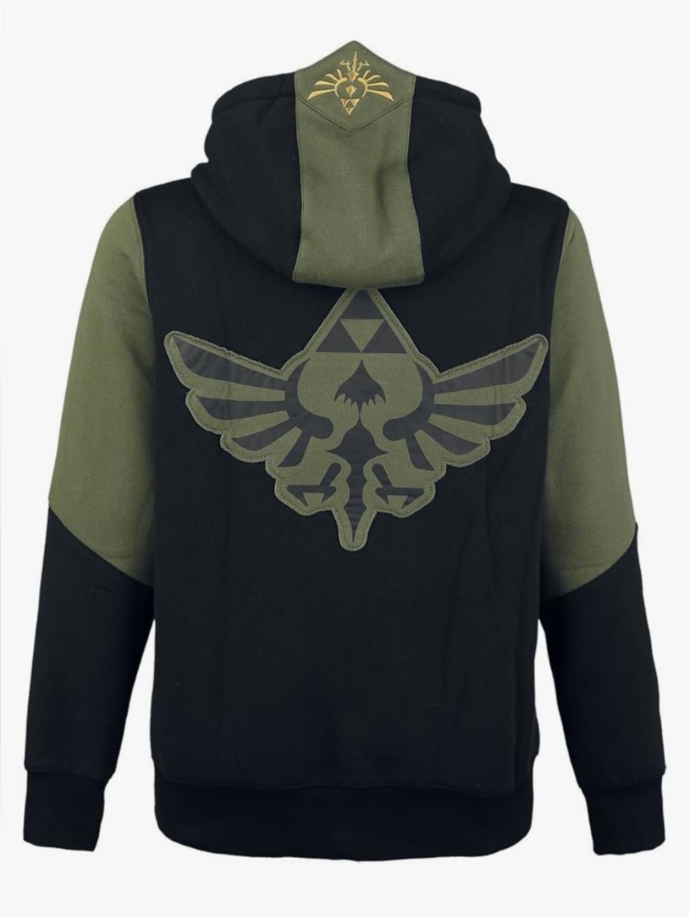 The Legend Of Zelda Skyward Sword SMALL Hoodie Green Black Hylian Crest Logo